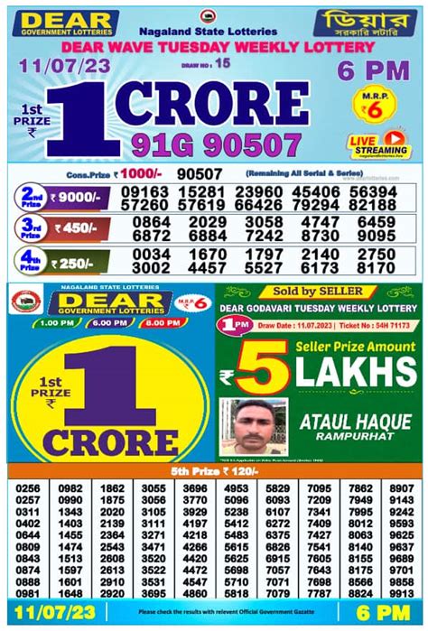 nagaland lottery first prize last digit|Nagaland State Lottery Results Dear Goose Tuesday: .